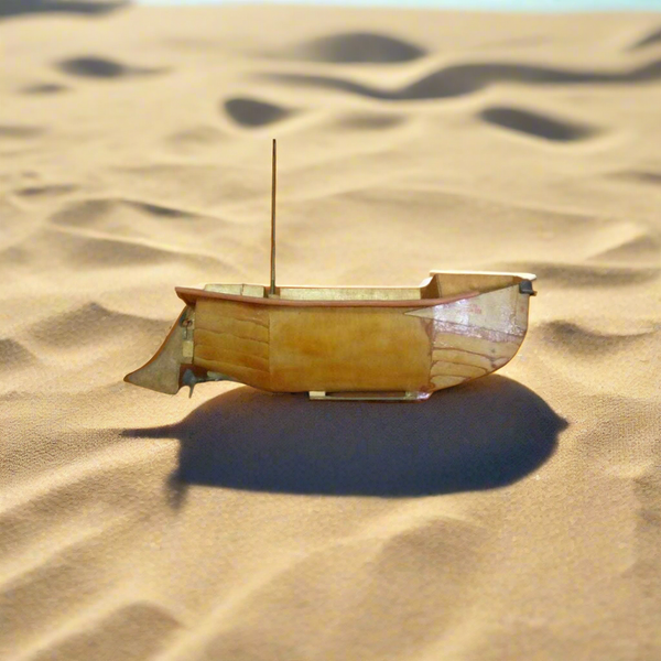 Vintage Wood Toy Boat Ship