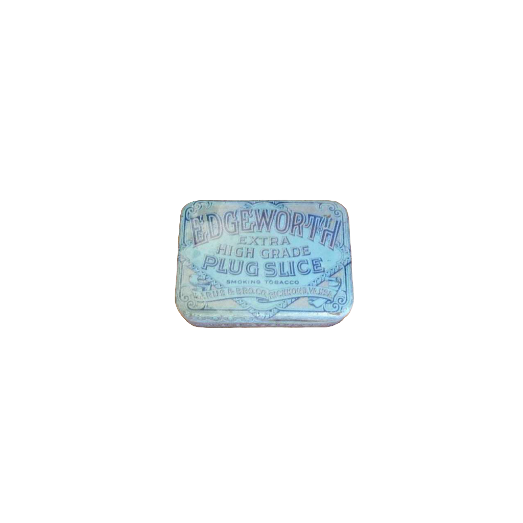 edgeworth pipe tobacco tin Antique Edgeworth Extra High Grade Plug Slice Smoking Tobacco tin toba – Ma  and Pa's Attic ®