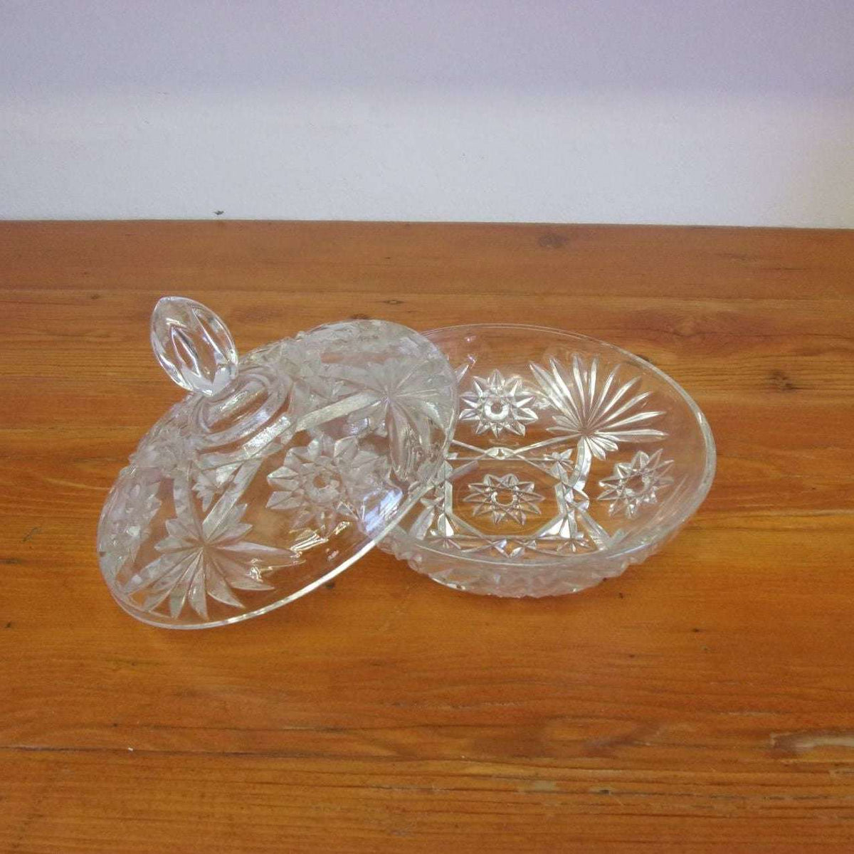 Vintage Anchor Hocking EAPC Star of David candy dish Ma and Pa's Attic