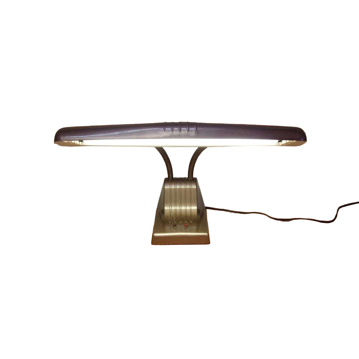 Vintage Desk Lamp Industrial Mid Century Modern Double Neck