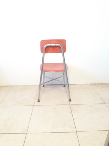 Vintage Heywood  Wakefield Heywoodite Kids Chair in Red