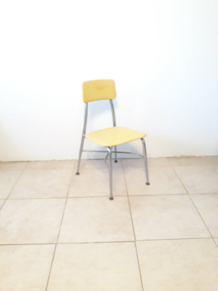 Vintage Heywood  Wakefield Heywoodite Kids Chair in Yellow