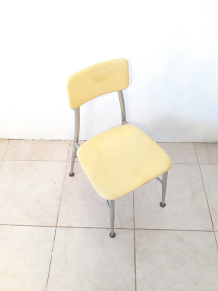 Vintage Heywood  Wakefield Heywoodite Kids Chair in Yellow