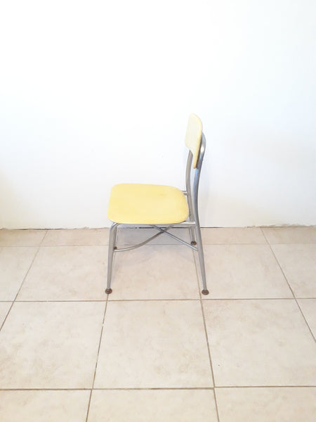 Vintage Heywood  Wakefield Heywoodite Kids Chair in Yellow