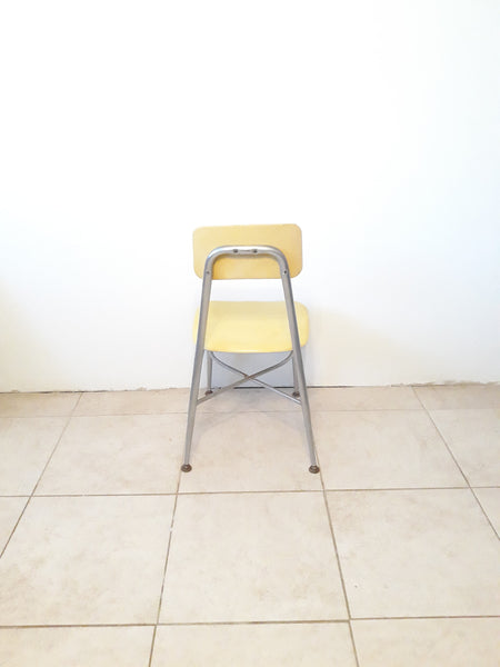 Vintage Heywood  Wakefield Heywoodite Kids Chair in Yellow