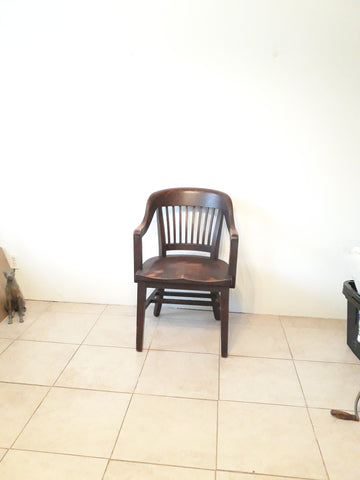 Antique M&S Co Birch Wood Chair