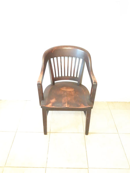 Antique M&S Co Birch Wood Chair