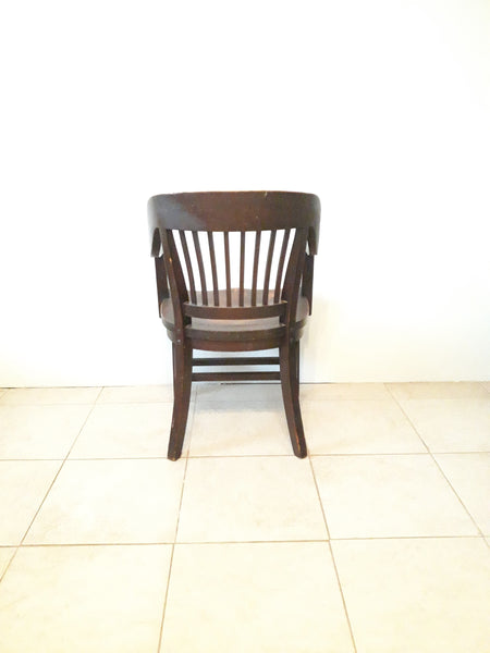 Antique M&S Co Birch Wood Chair