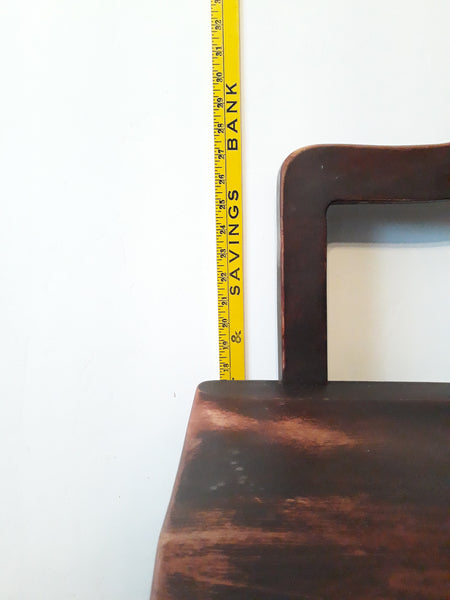 Antique M&S Co Birch Wood Chair