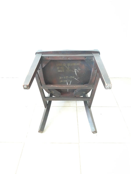 Antique M&S Co Birch Wood Chair