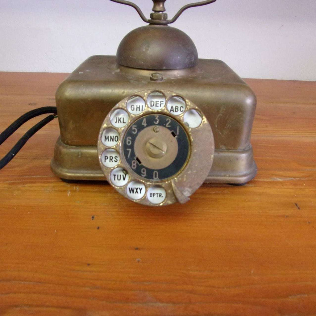 Antique Brass Rotary Phone Vintage rotary dial telephone EW – Ma