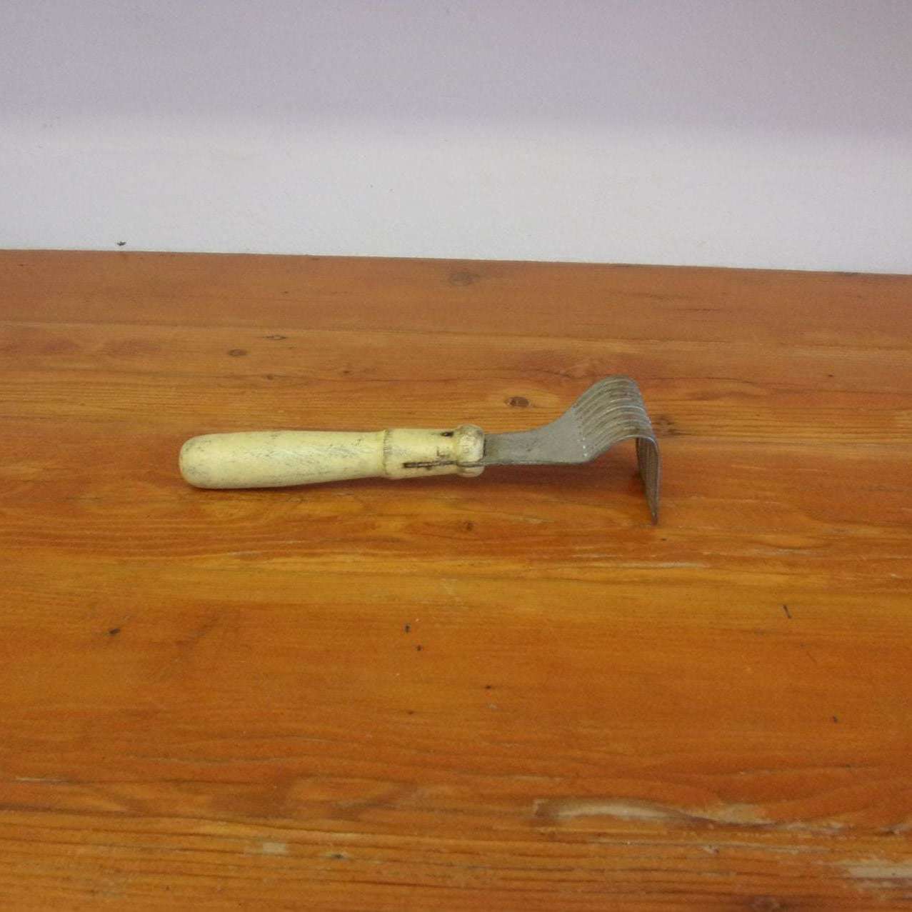 Vintage Wooden Handle Masher / Country Style Hand Masher/ 