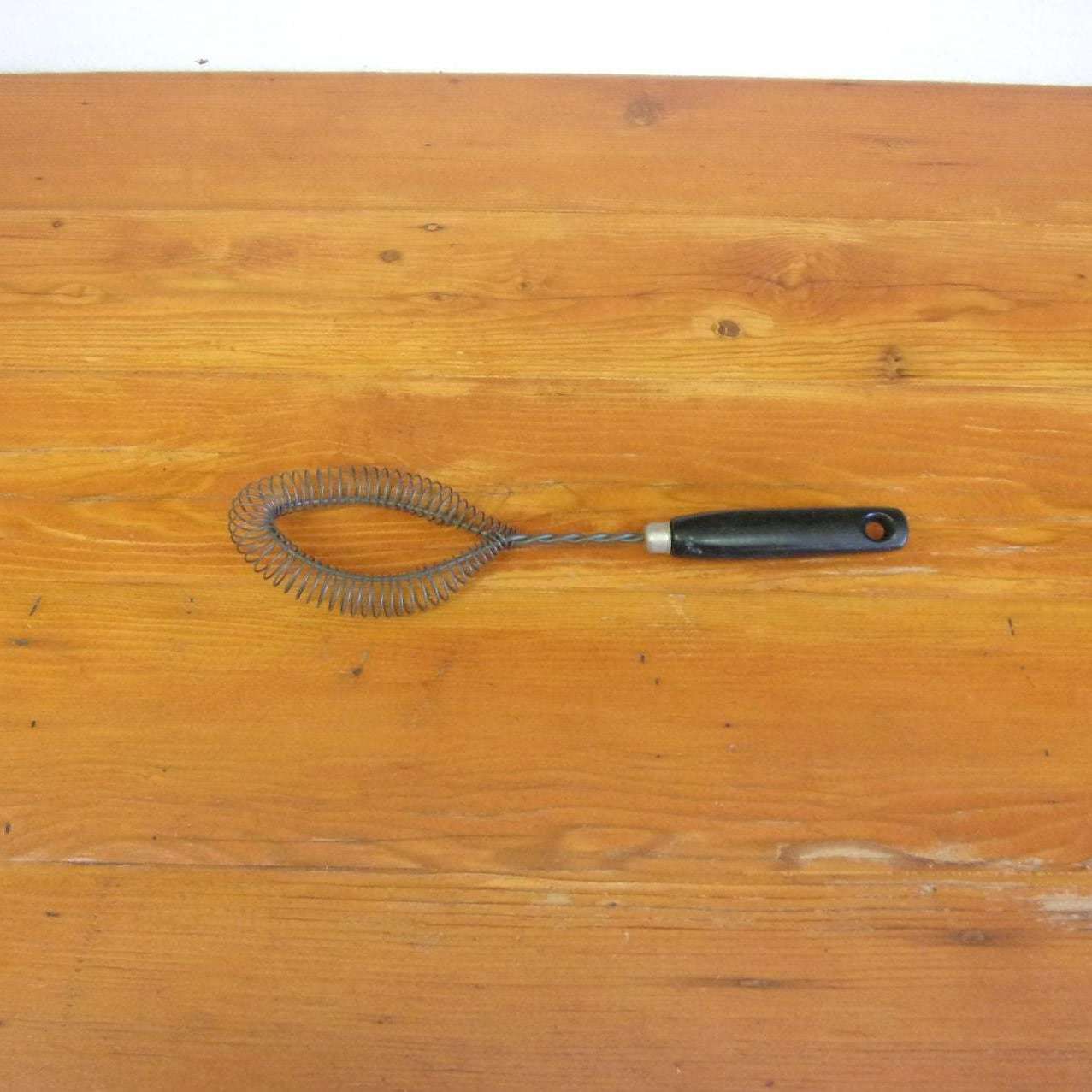 Primitive Antique Whis, Flour Wand, Unusual Wire Whisk Hand Held Egg Beater  Spring Wire Whisk Sweden Expandable / Coil Spring Whisk 