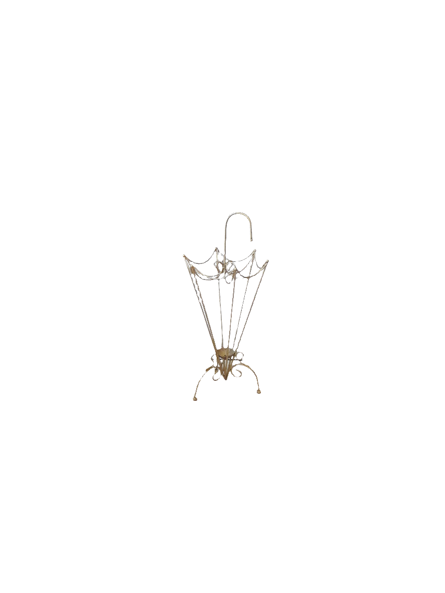 Vintage Wire Umbrella Stand in the shape of an Umbrella