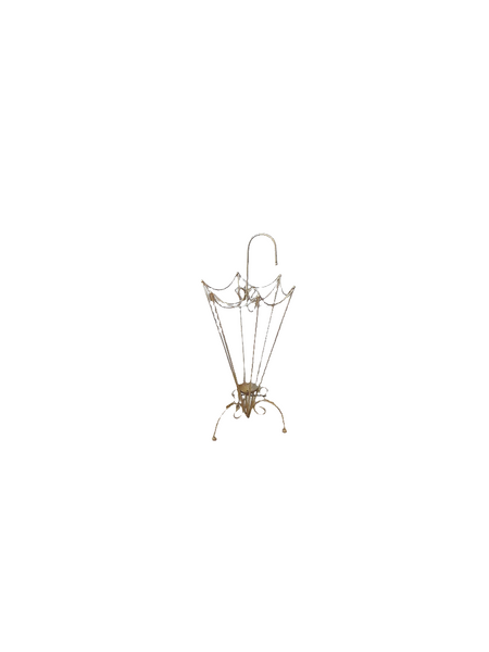 Vintage Wire Umbrella Stand in the shape of an Umbrella