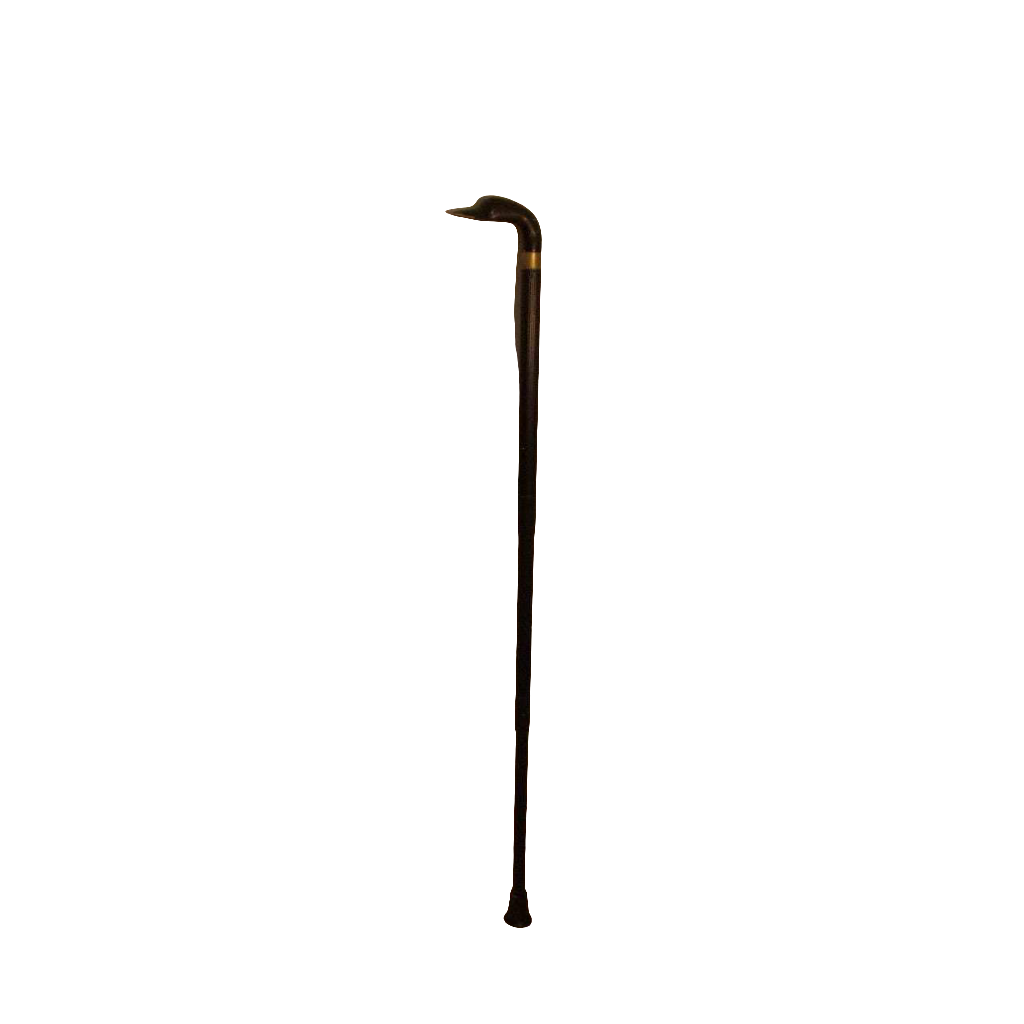 Antique Vintage Brass Duck Head Cane Walking Stick 014