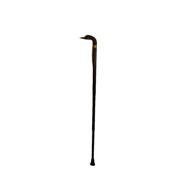 Antique Vintage Brass Duck Head Cane Walking Stick 014