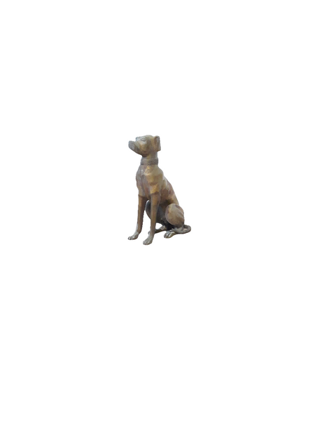 Vintage Brass Greyhound Dog Statue