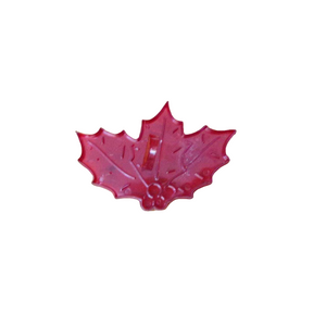 Vintage HRM Holly Red Plastic Cookie Cutter 018