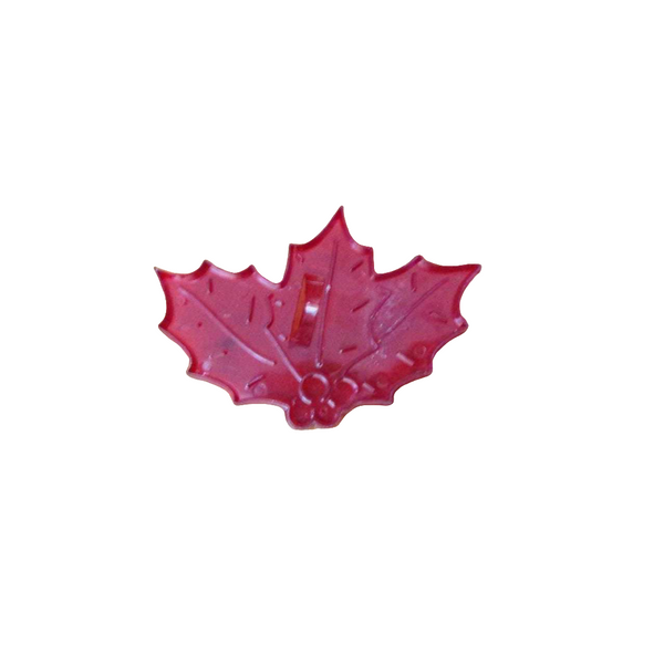 Vintage HRM Holly Red Plastic Cookie Cutter 018