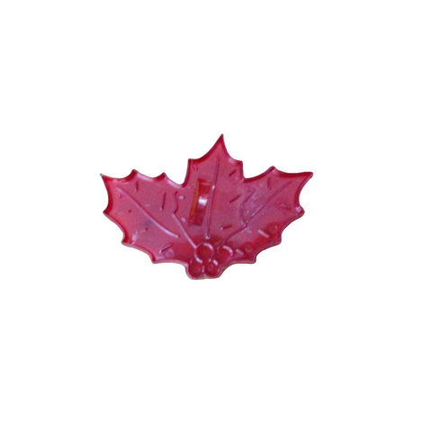 Vintage HRM Holly Red Plastic Cookie Cutter 018