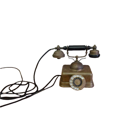 Antique Brass Rotary Phone Vintage rotary dial telephone EW
