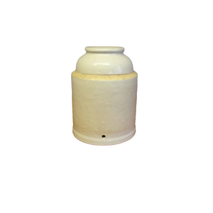 Antique stoneware chicken waterer dome