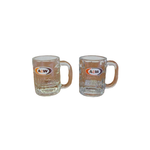 Vintage A&W Root Beer Mugs Small