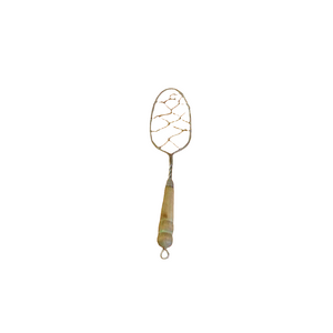 Antique Wire Whisk Egg Beater Wire Head with Wood Handle