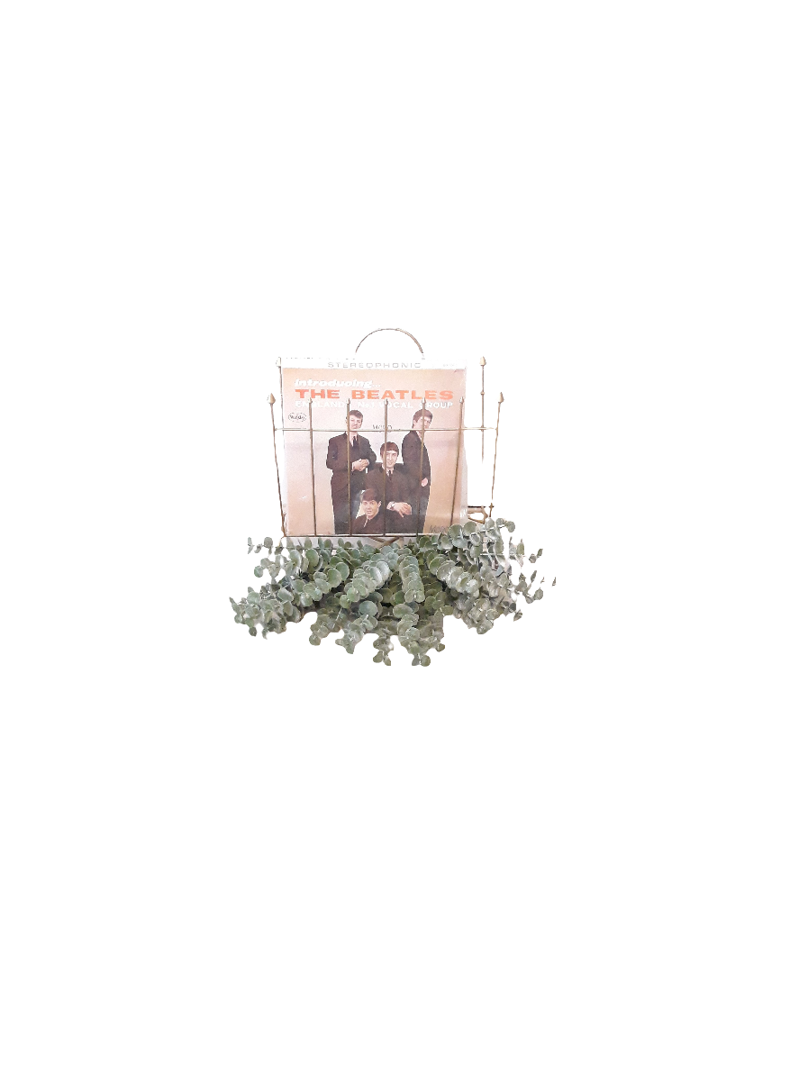 Vintage Wire Magazine Rack Holder