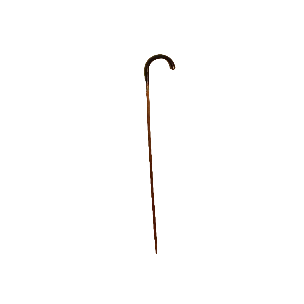 Antique Vintage Wood Cane Walking Stick with two tones 012