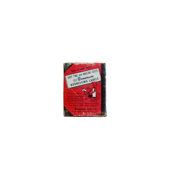Vintage Dennison De Lux Gummed Reinforcements Box