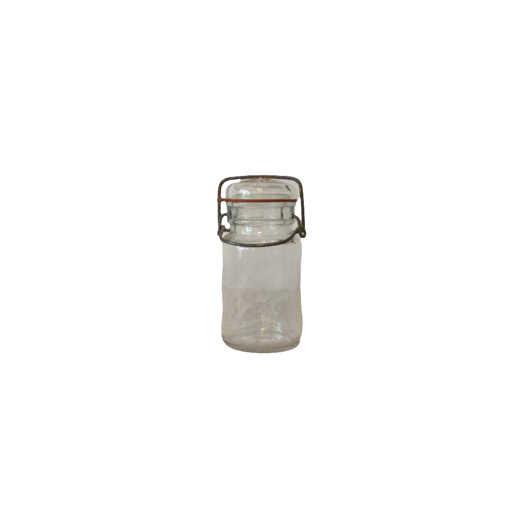 Vintage 1881 Bail Top Jar with Stars