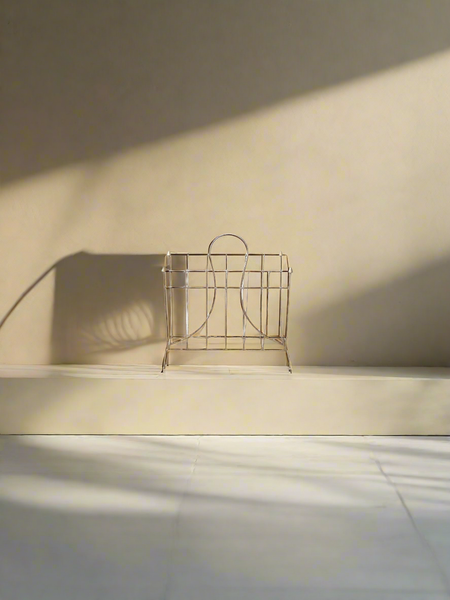 Vintage Wire Magazine Rack Holder