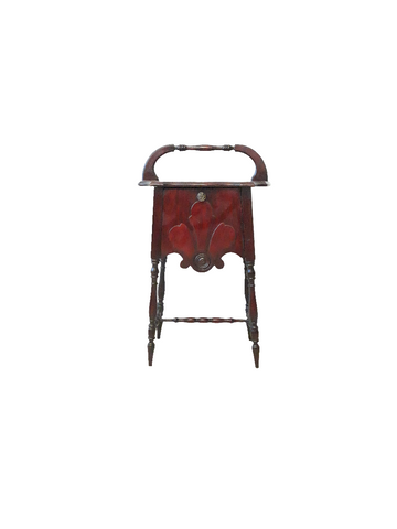 Antique Wood Humidor Table