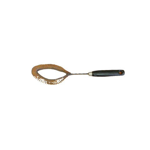 Antique Wire Whisk Egg Beater with Black Wood Handle