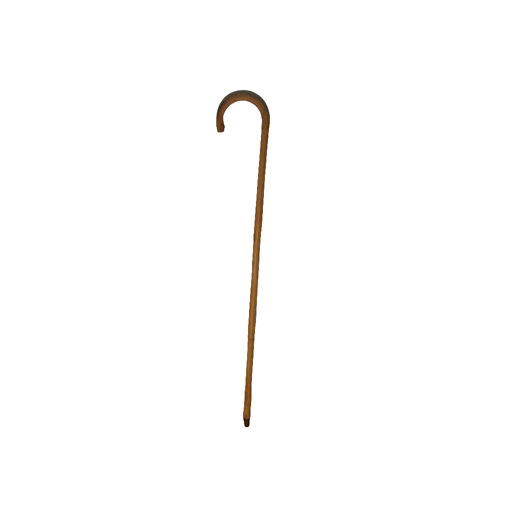 Antique Vintage Bent Bamboo Wood Tapered Cane Walking Stick 006