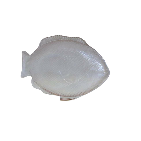 Vintage Glass Fish Serving Platter