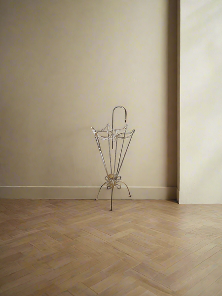 Vintage Wire Umbrella Stand in the shape of an Umbrella