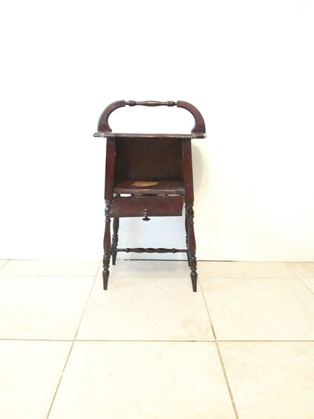 Antique Wood Humidor Table