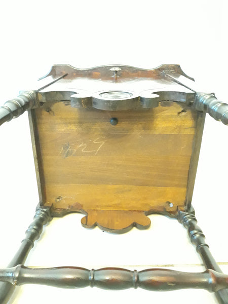 Antique Wood Humidor Table