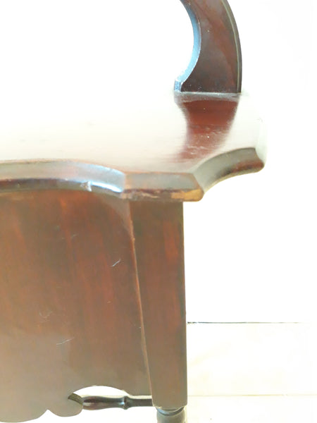 Antique Wood Humidor Table