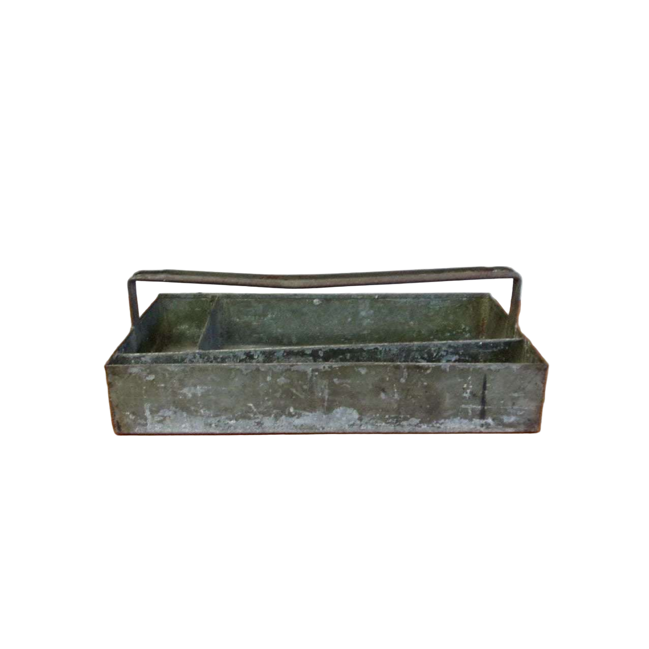 Vintage Metal Tool Box Caddy Tray