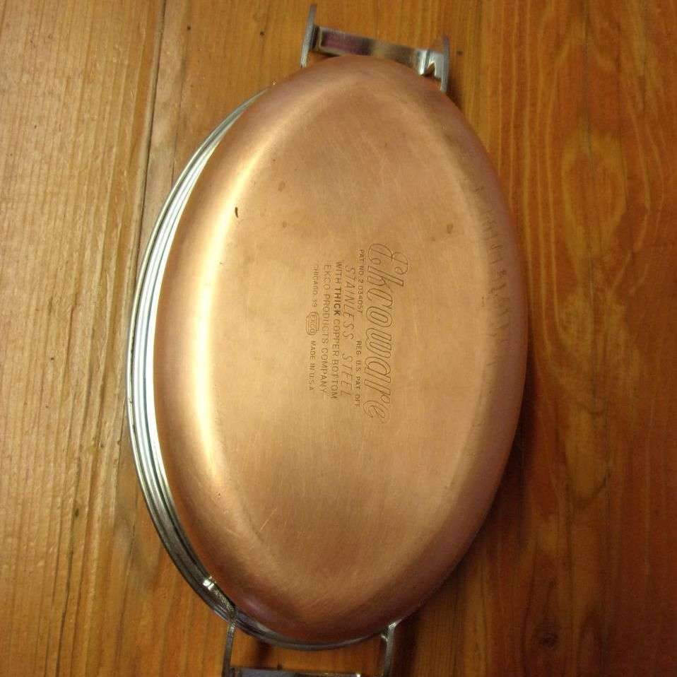 Ekco Copper Bottom Pan Ekcoware 7 Similar to Revere 