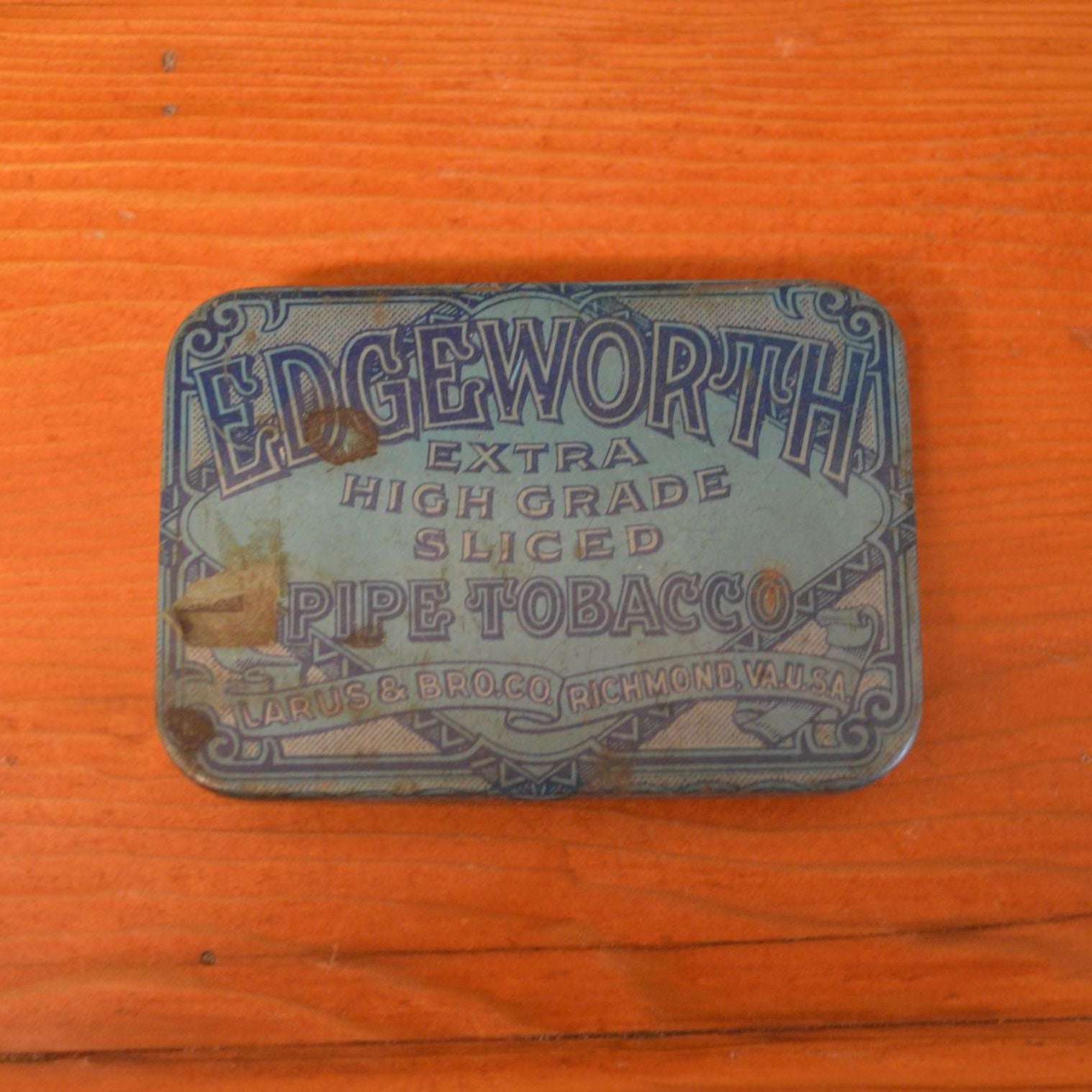 Vintage Edgeworth Extra High Grade Sliced Pipe Tobacco tin tobacciana – Ma  and Pa's Attic ®
