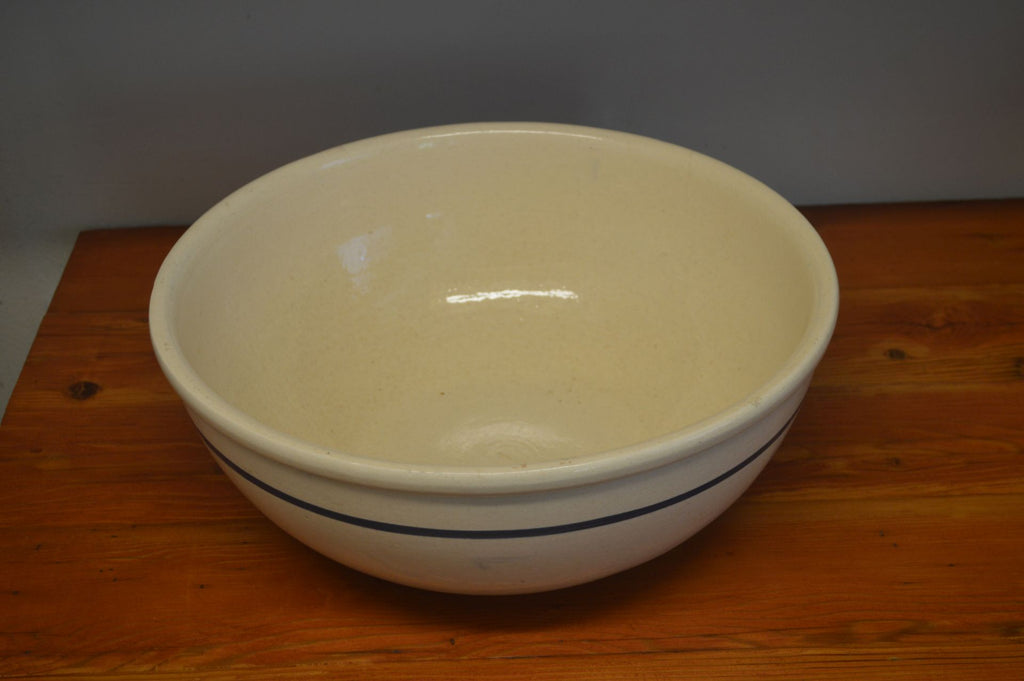 Antique 10 Blue Stoneware Crock Bowl  Sawtooth Edge Mixing Bowl –  ThriftyWhitney