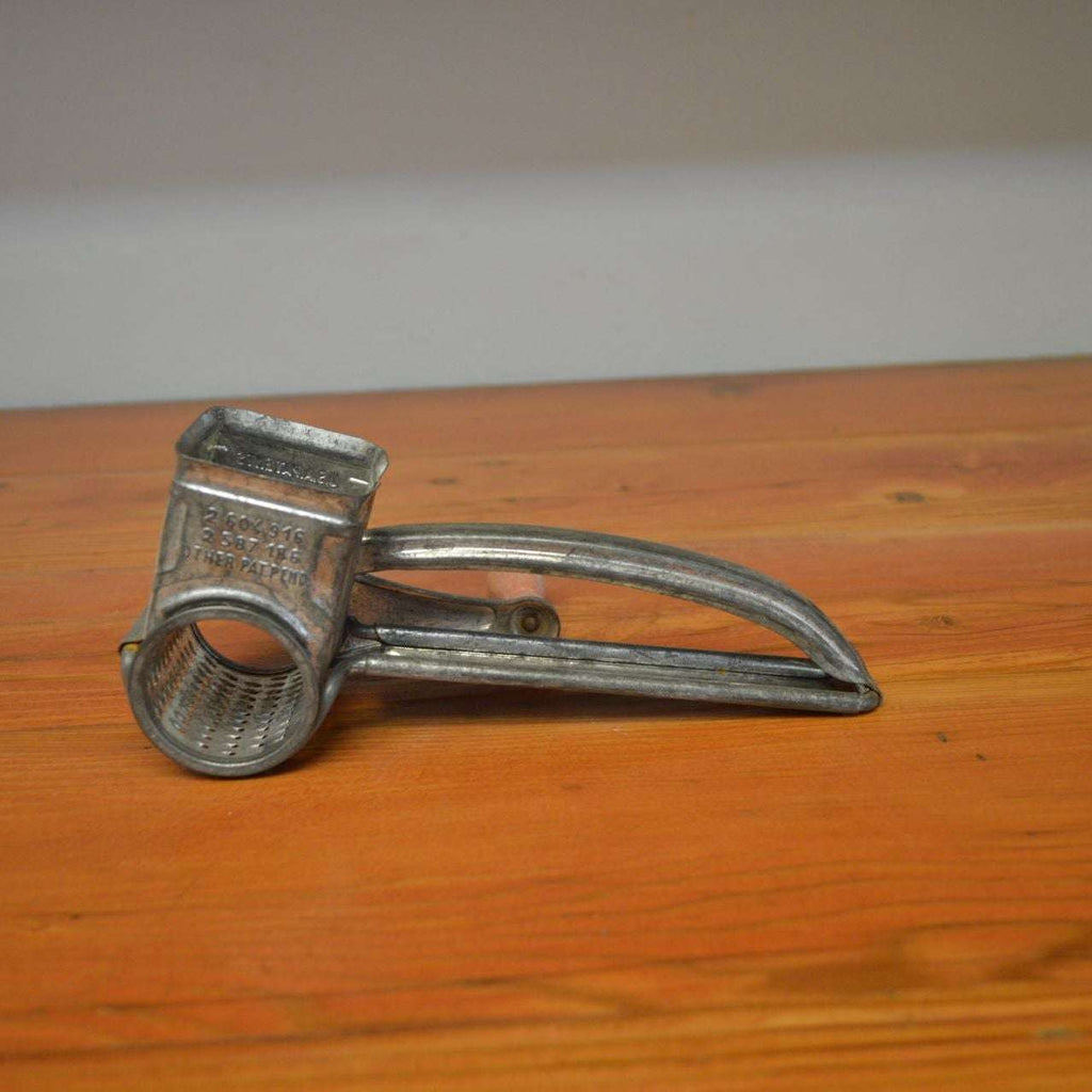 Vintage Metal Cheese Grater, French Mouli Grater, Metal grater with