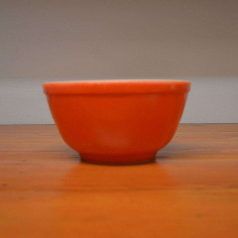 Orange Carnival Glass Nesting Bowls, Mixing Bowls, Batter Bowls