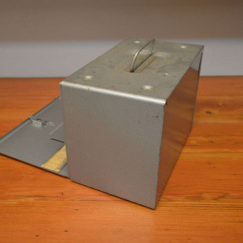 Vintage Brumberger film reel storage box metal file box – Ma and