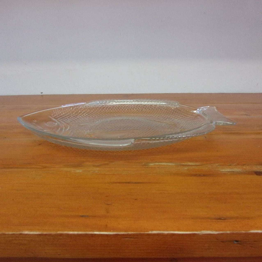 Large Fish Tray Transparent Glass Serving Tray